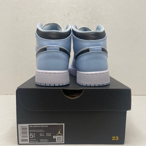 Nike Air Jordan 1 Retro Mid GS “Ice Blue” 2022 - Picture 4 of 4